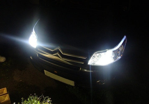 2 pieces of 8 SMD LED No Error BAX9s H6W 64132 Light bulb white