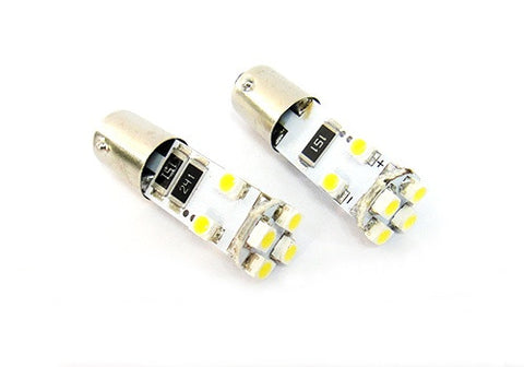 2 pieces of 8 SMD LED No Error BAX9s H6W 64132 Light bulb white