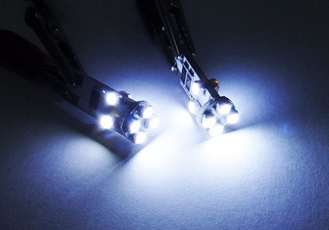 2 pieces of 8 SMD LED No Error BAX9s H6W 64132 Light bulb white