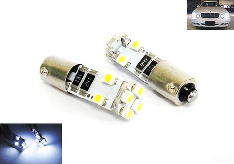 2 pieces of 8 SMD LED No Error BAX9s H6W 64132 Light bulb white