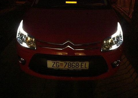 2 pieces of 8 SMD LED No Error BAX9s H6W 64132 Light bulb white