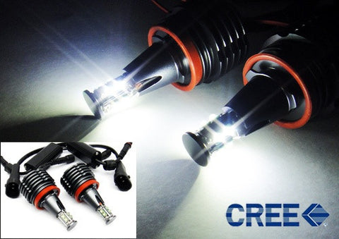 BMW Xenon white H8 40W CREE XP-E LED Angel Eyes / Halo Ring replacement Light bulb