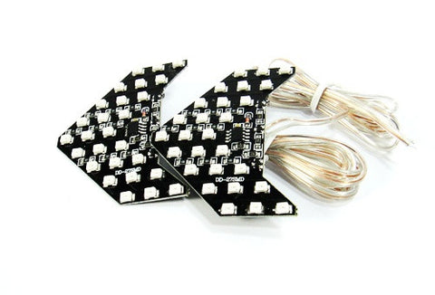 2 pieces of 27 SMD LED Side Mirror Sequential Turn Signal Arrow Panel Light Amber