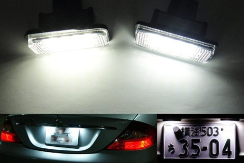 LED License Number Plate Light lamp OEM replacement kit Mercedes W211 W219 R171