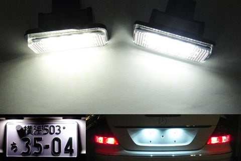 LED License Number Plate Light lamp OEM replacement kit Mercedes W211 W219 R171