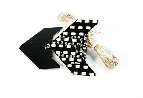 2 pieces of 27 SMD LED Side Mirror Sequential Turn Signal Arrow Panel Light Red