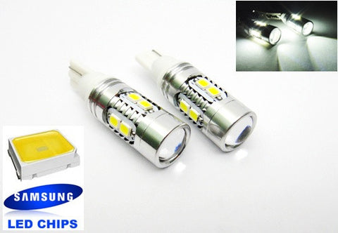 2 pieces of 10 SAMSUNG 2835 SMD LED 501 T10 168 194 2825 W5W wedge Light bulb white