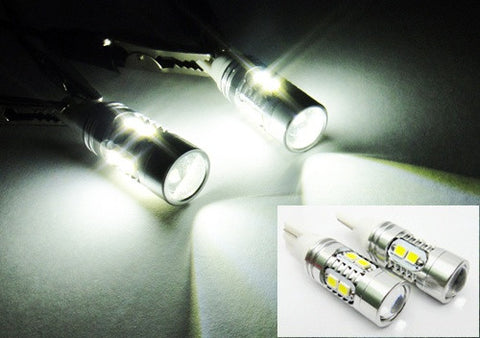 2 pieces of 10 SAMSUNG 2835 SMD LED 501 T10 168 194 2825 W5W wedge Light bulb white