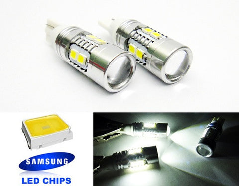 2 pieces of 10 SAMSUNG 2835 SMD LED 501 T10 168 194 2825 W5W wedge Light bulb white