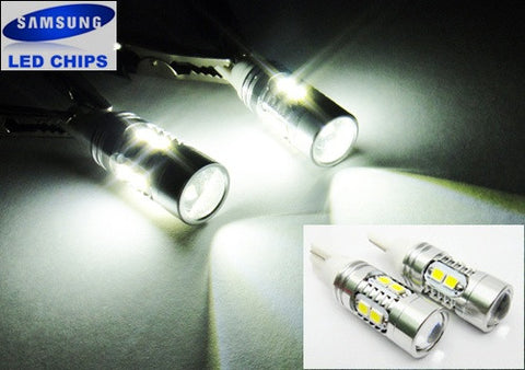 2 pieces of 10 SAMSUNG 2835 SMD LED 501 T10 168 194 2825 W5W wedge Light bulb white