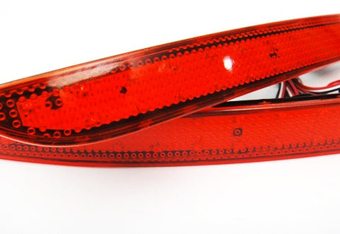 2x LED Bumper Reflector Red lens Tail Brake Light lamp Red 2012+ BMW 3-series F30 F31 F35