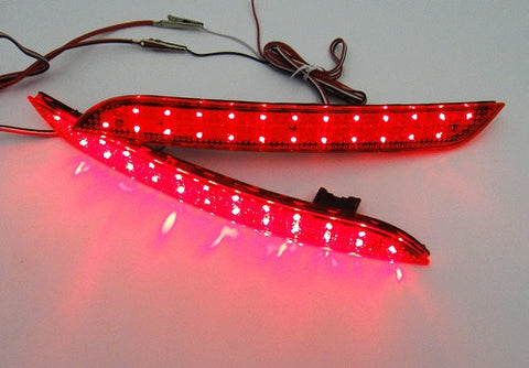 2x LED Bumper Reflector Red lens Tail Brake Light lamp Red 2012+ BMW 3-series F30 F31 F35