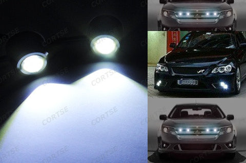 Universal 3W high power LED Eagle Eye kit Daytime Running Light DRL / Fog Lamp