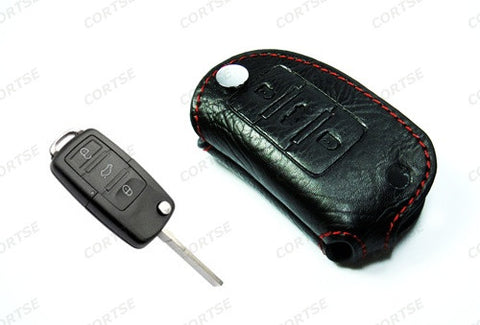Premium Leather Smart Key fob holder for Volkswagen Golf GTI Jetta Passat Beetle