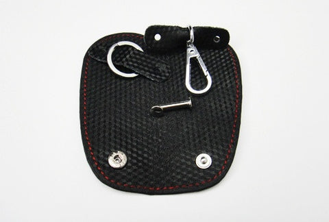 Premium Leather 3D Carbon Fiber Pattern Smart Key holder 109x48mm