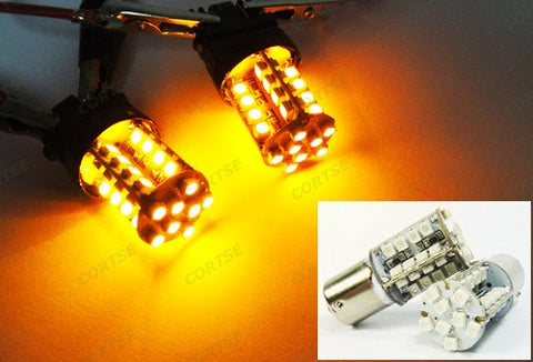 2 pieces of 40 SMD LED 382 (P21W) 1156 7506 BA15s Light bulb amber