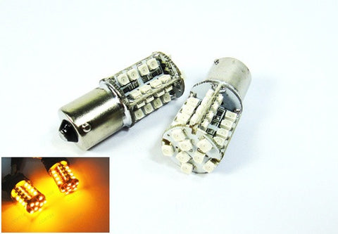 2 pieces of 40 SMD LED 382 (P21W) 1156 7506 BA15s Light bulb amber