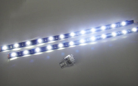 2 pieces of 12 High Power SMD LED Light strip 30cm white