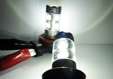 2 pieces of H11 H8 10X CREE XB-D LED Projector Light bulb 50W white