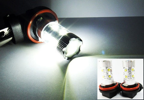 2 pieces of H11 H8 10X CREE XB-D LED Projector Light bulb 50W white