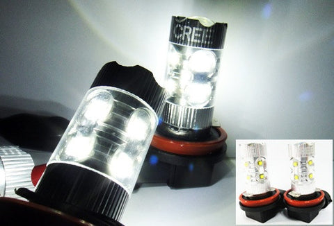 2 pieces of H11 H8 10X CREE XB-D LED Projector Light bulb 50W white