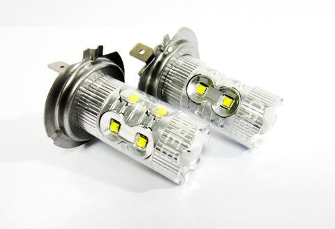 2 pieces of H7 (499) 10x CREE XB-D LED Projector Light bulb 50W white