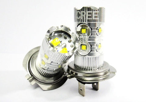 2 pieces of H7 (499) 10x CREE XB-D LED Projector Light bulb 50W white