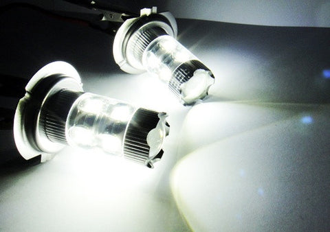 2 pieces of H7 (499) 10x CREE XB-D LED Projector Light bulb 50W white