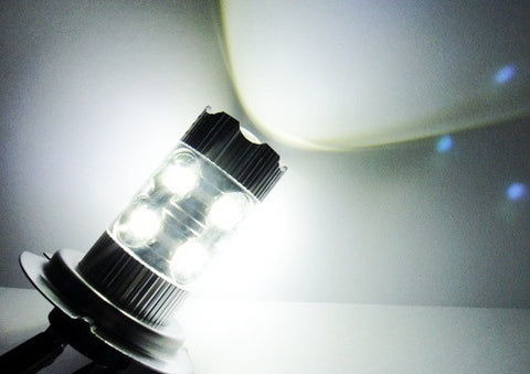 2 pieces of H7 (499) 10x CREE XB-D LED Projector Light bulb 50W white