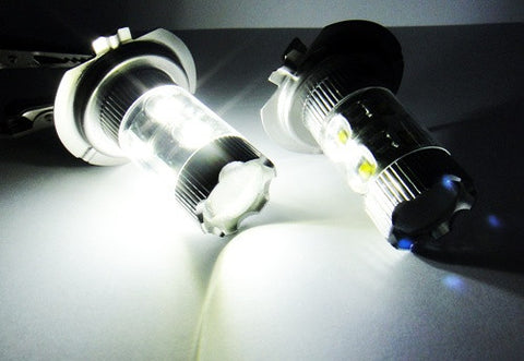 2 pieces of H7 (499) 10x CREE XB-D LED Projector Light bulb 50W white