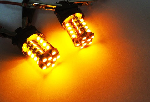 2 pieces of 40 SMD LED 182 3156 P27W 180 3157 3057 P27/7W Light bulb Amber