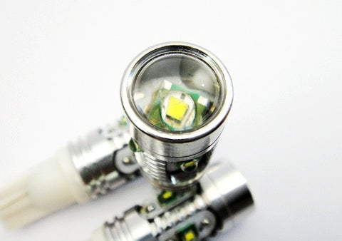 2 pieces of 501 T10 168 194 2825 921 W5W 5x CREE XP-E LED Projector Light bulb 25W white