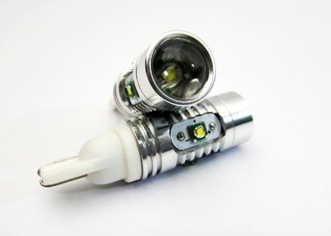 2 pieces of 501 T10 168 194 2825 921 W5W 5x CREE XP-E LED Projector Light bulb 25W white