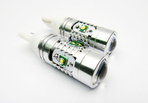 2 pieces of 501 T10 168 194 2825 921 W5W 5x CREE XP-E LED Projector Light bulb 25W white