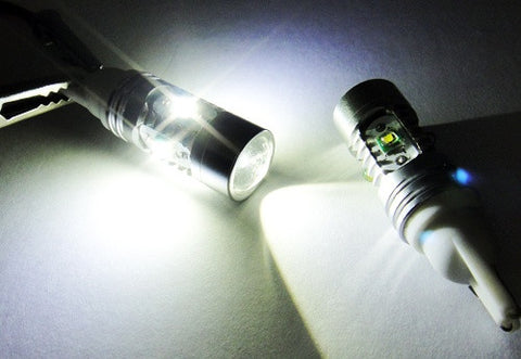 2 pieces of 501 T10 168 194 2825 921 W5W 5x CREE XP-E LED Projector Light bulb 25W white