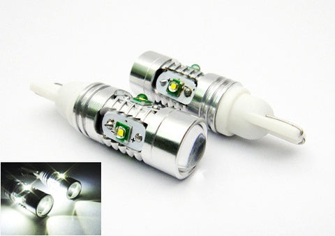 2 pieces of 501 T10 168 194 2825 921 W5W 5x CREE XP-E LED Projector Light bulb 25W white