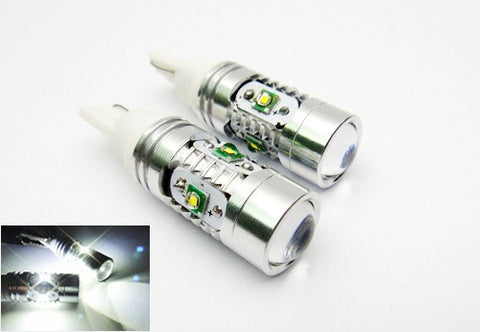2 pieces of 501 T10 168 194 2825 921 W5W 5x CREE XP-E LED Projector Light bulb 25W white