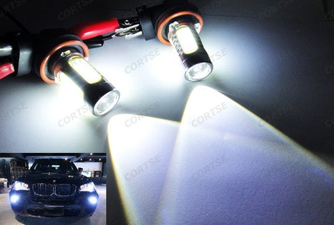 2 pieces of H11 H8 CREE LED Projector Light with 4 Plasma SMD LED 11W white