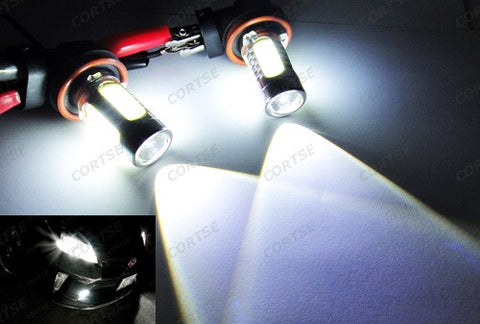 2 pieces of H11 H8 CREE LED Projector Light with 4 Plasma SMD LED 11W white
