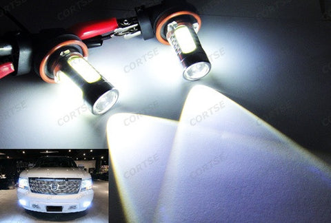 2 pieces of H11 H8 CREE LED Projector Light with 4 Plasma SMD LED 11W white