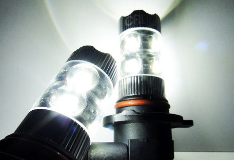 2 pieces of 9006 HB4 10X CREE XB-D LED Projector Light bulb 50W white