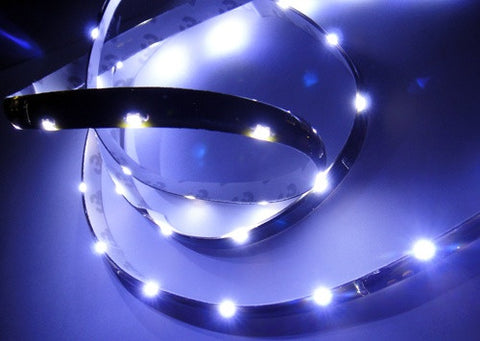 2 pieces of 20 SMD LED Side Shine / Side Glow Light strip white