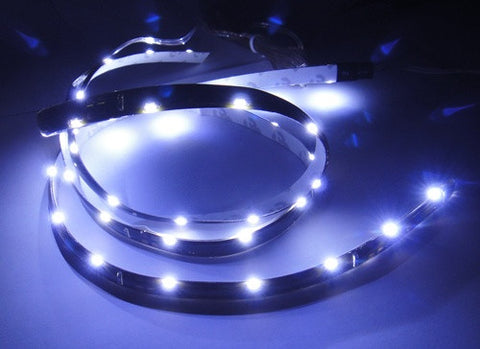 2 pieces of 20 SMD LED Side Shine / Side Glow Light strip white