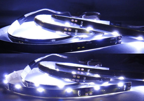 2 pieces of 20 SMD LED Side Shine / Side Glow Light strip white