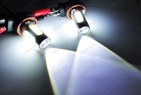 2 pieces of H11 H8 CREE LED Projector Light with 4 Plasma SMD LED 11W white