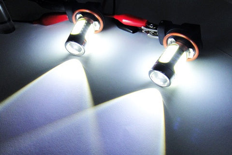 2 pieces of H11 H8 CREE LED Projector Light with 4 Plasma SMD LED 11W white
