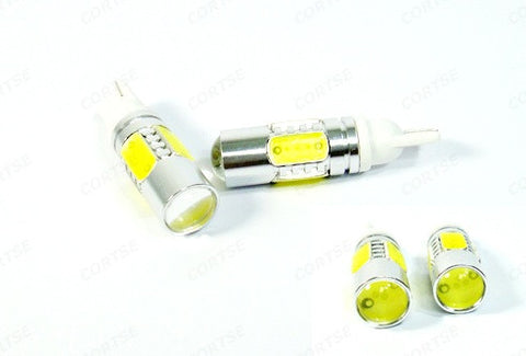 2x High Power 501 T10 168 194 2825 W5W LED Projector Light bulb w/ 4 Plasma LED 7.5W white