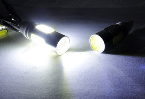 2x High Power 501 T10 168 194 2825 W5W LED Projector Light bulb w/ 4 Plasma LED 7.5W white