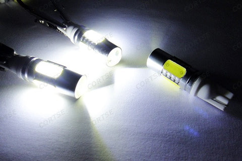 2x High Power 501 T10 168 194 2825 W5W LED Projector Light bulb w/ 4 Plasma LED 7.5W white