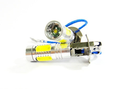 2 pieces of H3 (453) CREE LED Projector Light with 4 Plasma SMD LED 11W white